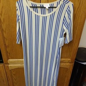 LulaRoe L Julia Fitted Dress